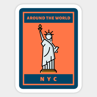 t-shirt-design-maker-with-a-statue-of-liberty-illustration Sticker